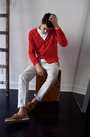 Cardigan Men Long